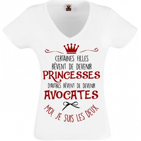 T-shirt princesse avocate