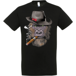 T-shirt gorille cigare