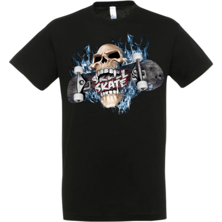 T-shirt skull skate