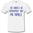 T-shirt J'ai survécu famille