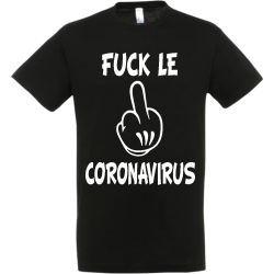 T-shirt fuck le coronavirus doigt